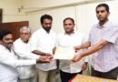 Sri Kanth receiving declaration from District Collector as Pattabhadra MLC