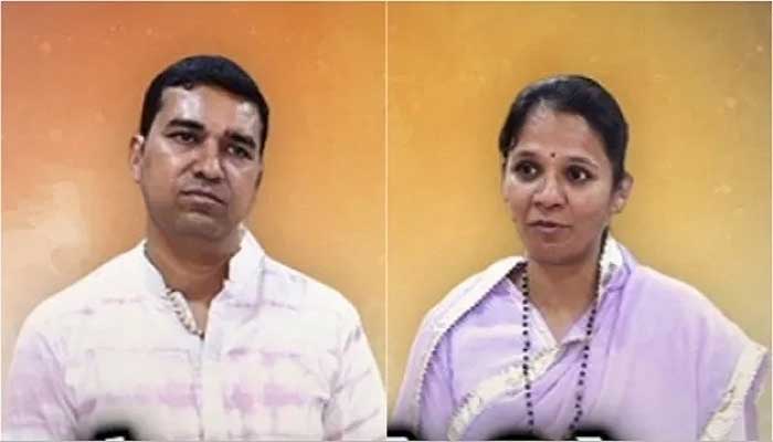 The couple donates property worth Rs.200 crores and accepts sannyas