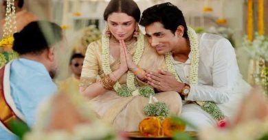 Actors Siddharth and Aditi Rao Hydari got married at Ranganathaswamy Temple