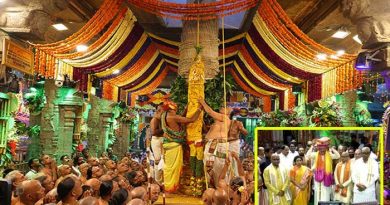 The Brahmotsavam of Srivari Salakatla started with grandeur