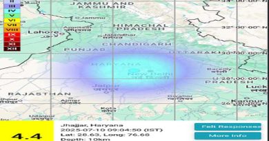 Earthquake tremors felt in the national capital Delhi